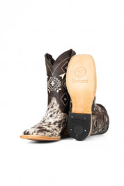 Men's Cowhide Square Toe Cowboy Boot Size 9.5 Box NM56
