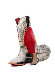 Charlotte Cowhide Red Bottom Snip Toe Cowgirl Boot Size 8 Box VW62