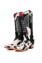 Charlotte Cowhide Red Bottom Snip Toe Cowgirl Boot Size 8 Box VW63