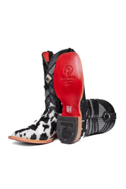 Prescott Cowhide Red Bottom Square Toe Cowboy Boot Size 9.5 Box TM57