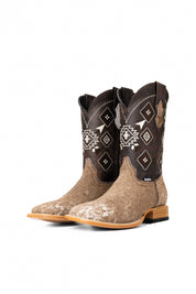 Men's Cowhide Square Toe Cowboy Boot Size 10 Box NM59