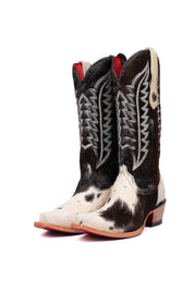 Charlotte Cowhide Red Bottom Snip Toe Cowgirl Boot Size 8.5 Box VW65