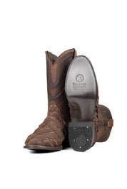 Lambeth Pirarucu Exotic Round Toe Cowboy Boot