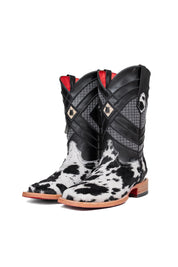 Prescott Cowhide Red Bottom Square Toe Cowboy Boot Size 9.5 Box TM59