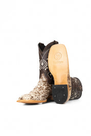 Men's Cowhide Square Toe Cowboy Boot Size 10 Box NM60