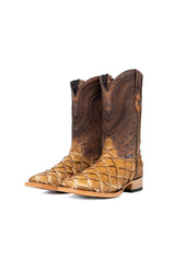 Lambeth Pirarucu Exotic Square Toe Cowboy Boot