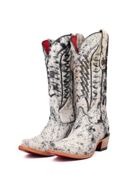 Charlotte Cowhide Red Bottom Snip Toe Cowgirl Boot Size 8.5 Box VW67