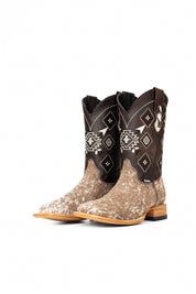 Men's Cowhide Square Toe Cowboy Boot Size 10.5 Box NM62