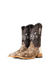 Men's Cowhide Square Toe Cowboy Boot Size 10.5 Box NM63