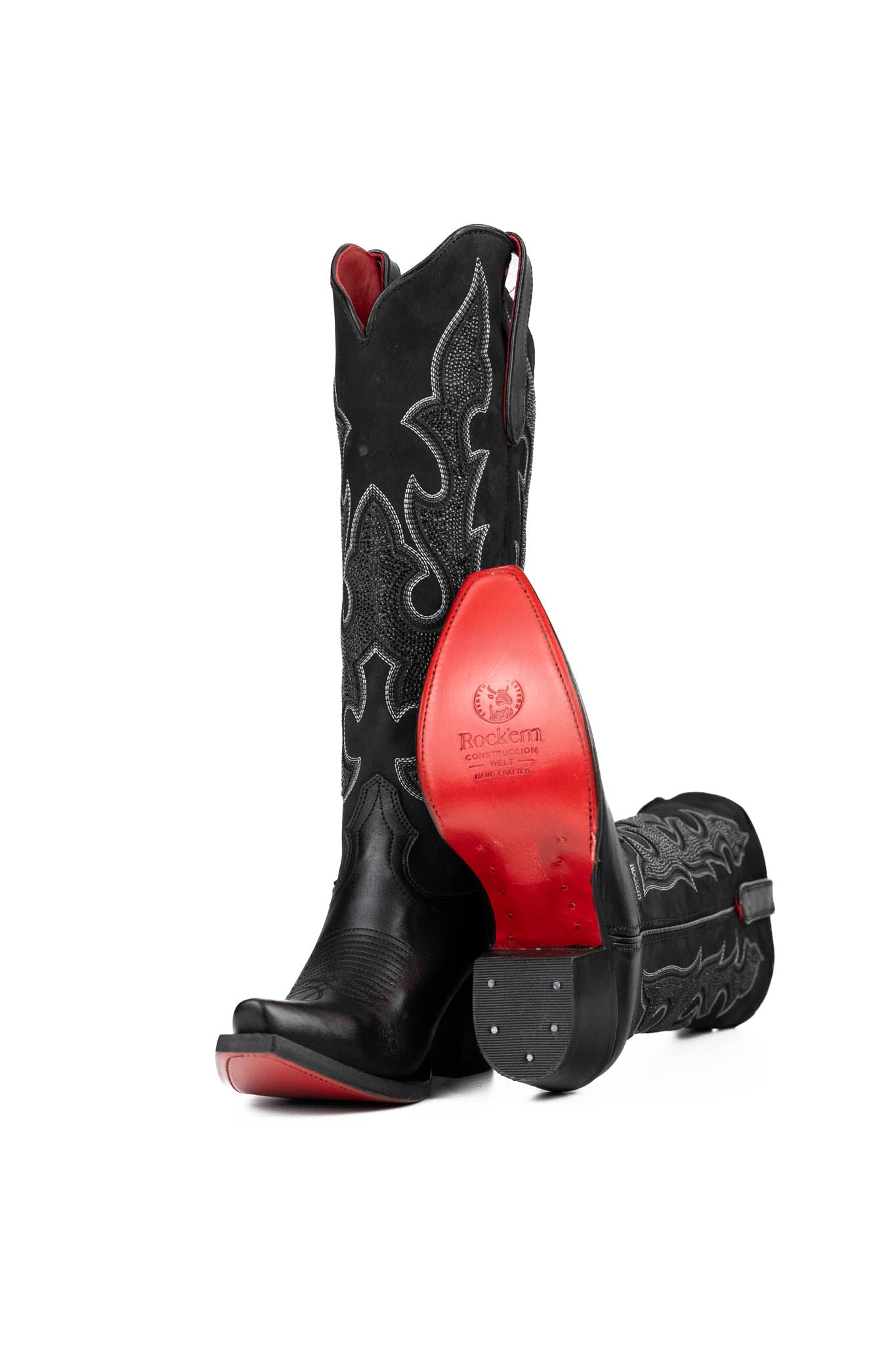 Makayla Tall Red Bottom Snip Toe Cowgirl Boot