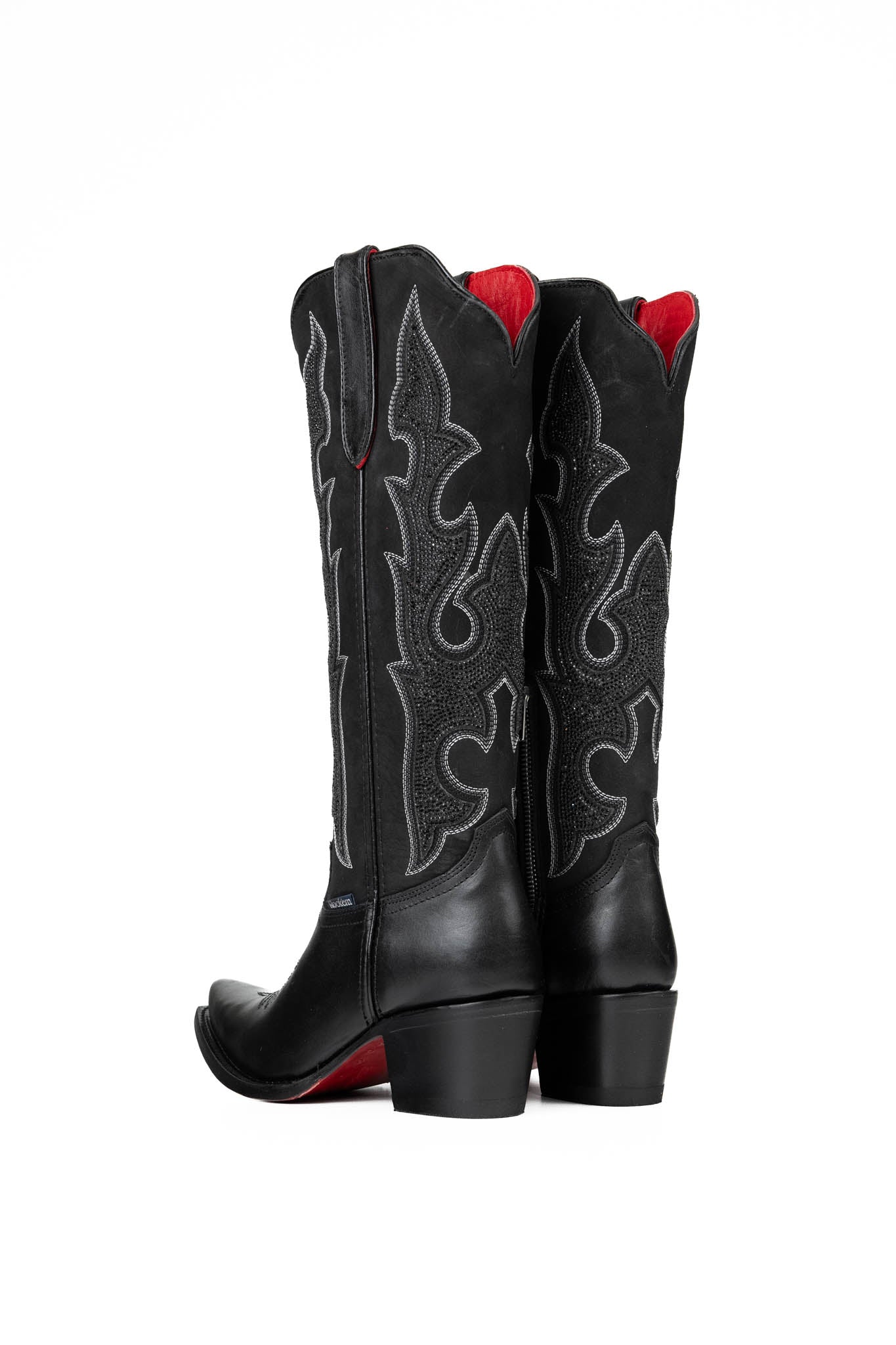 Makayla Tall Red Bottom Snip Toe Cowgirl Boot