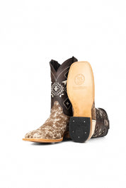 Men's Cowhide Square Toe Cowboy Boot Size 10.5 Box NM63