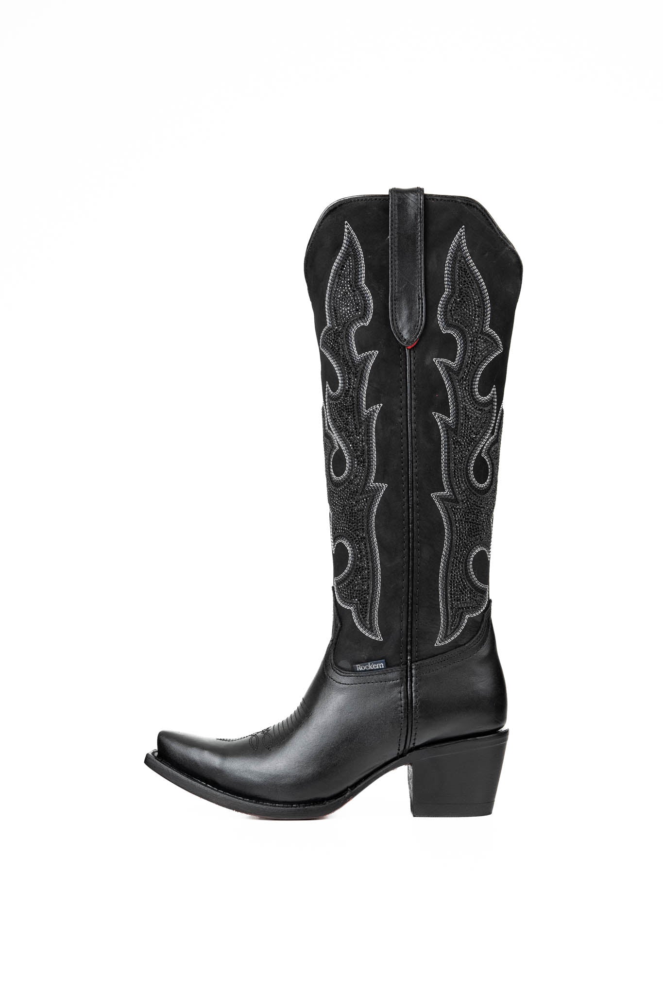 Makayla Tall Red Bottom Snip Toe Cowgirl Boot