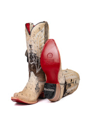 Charlotte Cowhide Red Bottom Snip Toe Cowgirl Boot Size 9 Box VW69