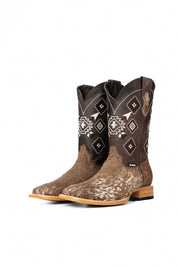 Men's Cowhide Square Toe Cowboy Boot Size 11 Box NM64 FINAL SALE