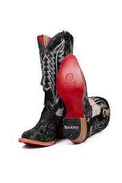 Charlotte Cowhide Red Bottom Snip Toe Cowgirl Boot Size 9 Box VW70