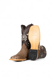 Men's Cowhide Square Toe Cowboy Boot Size 11 Box NM64 FINAL SALE