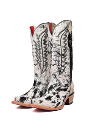Charlotte Cowhide Red Bottom Snip Toe Cowgirl Boot Size 9.5 Box VW72
