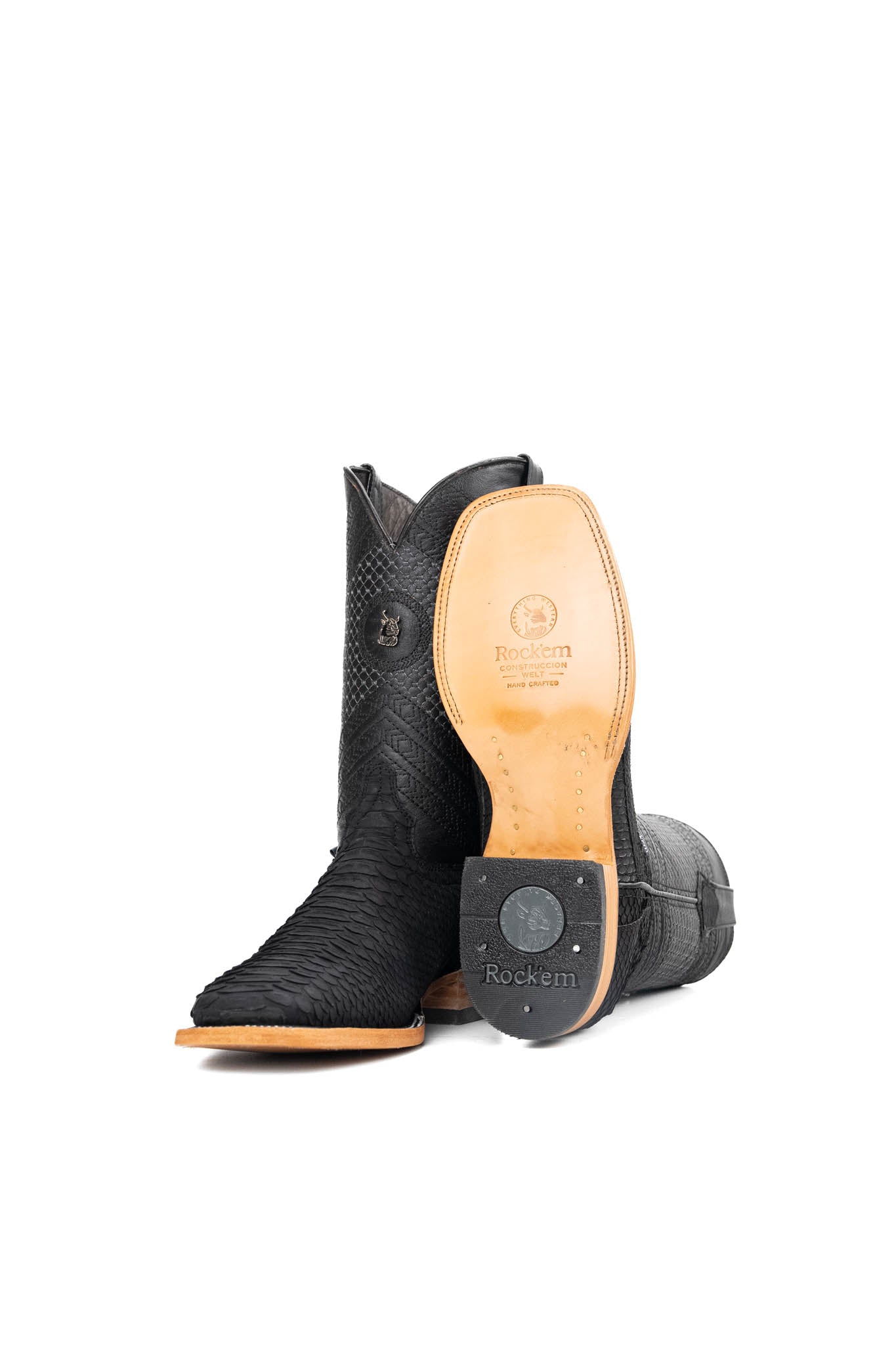 Andersen Python Exotic Square Toe Cowboy Boot