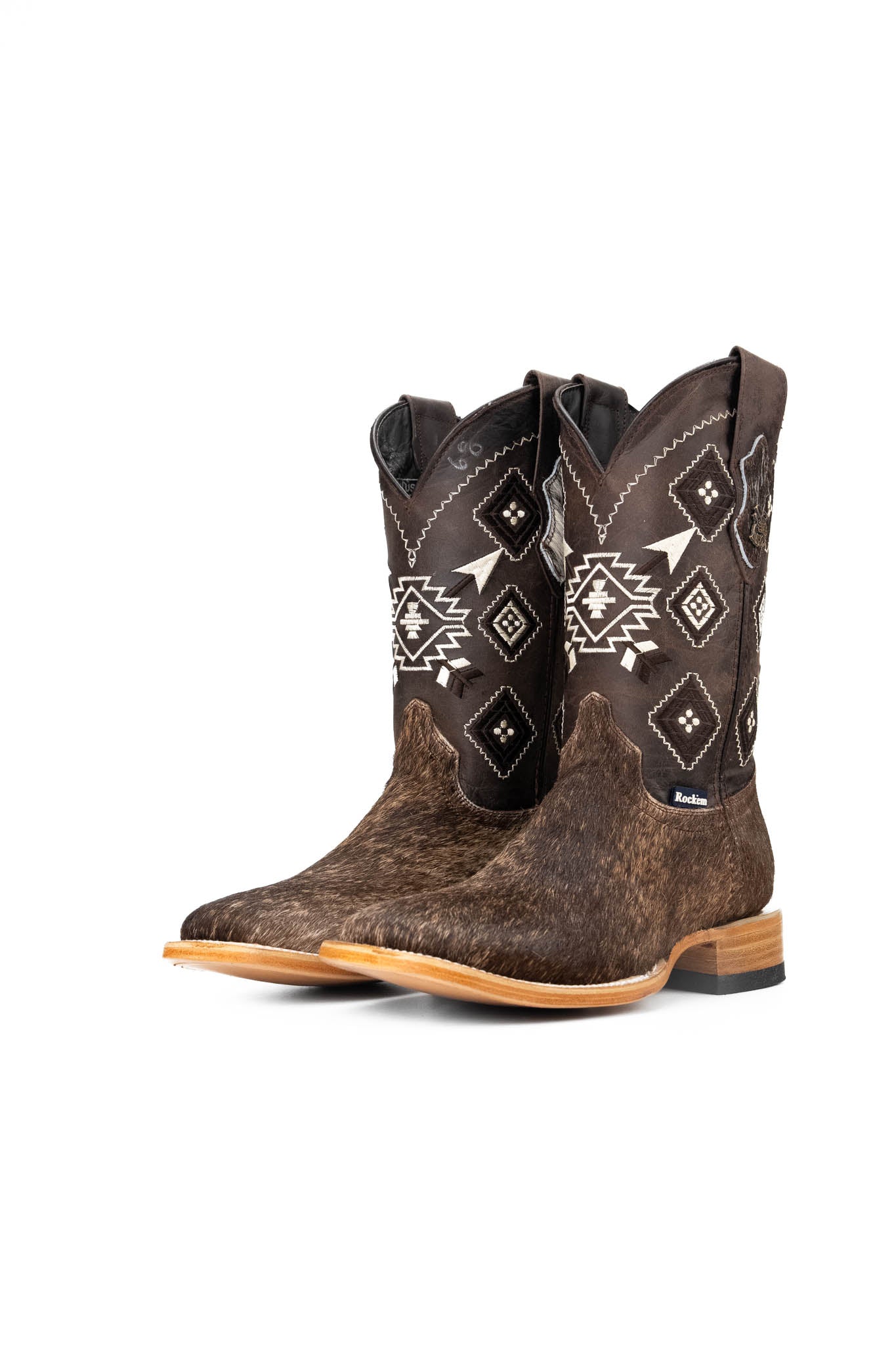Men's Cowhide Square Toe Cowboy Boot Size 7 Box NM5