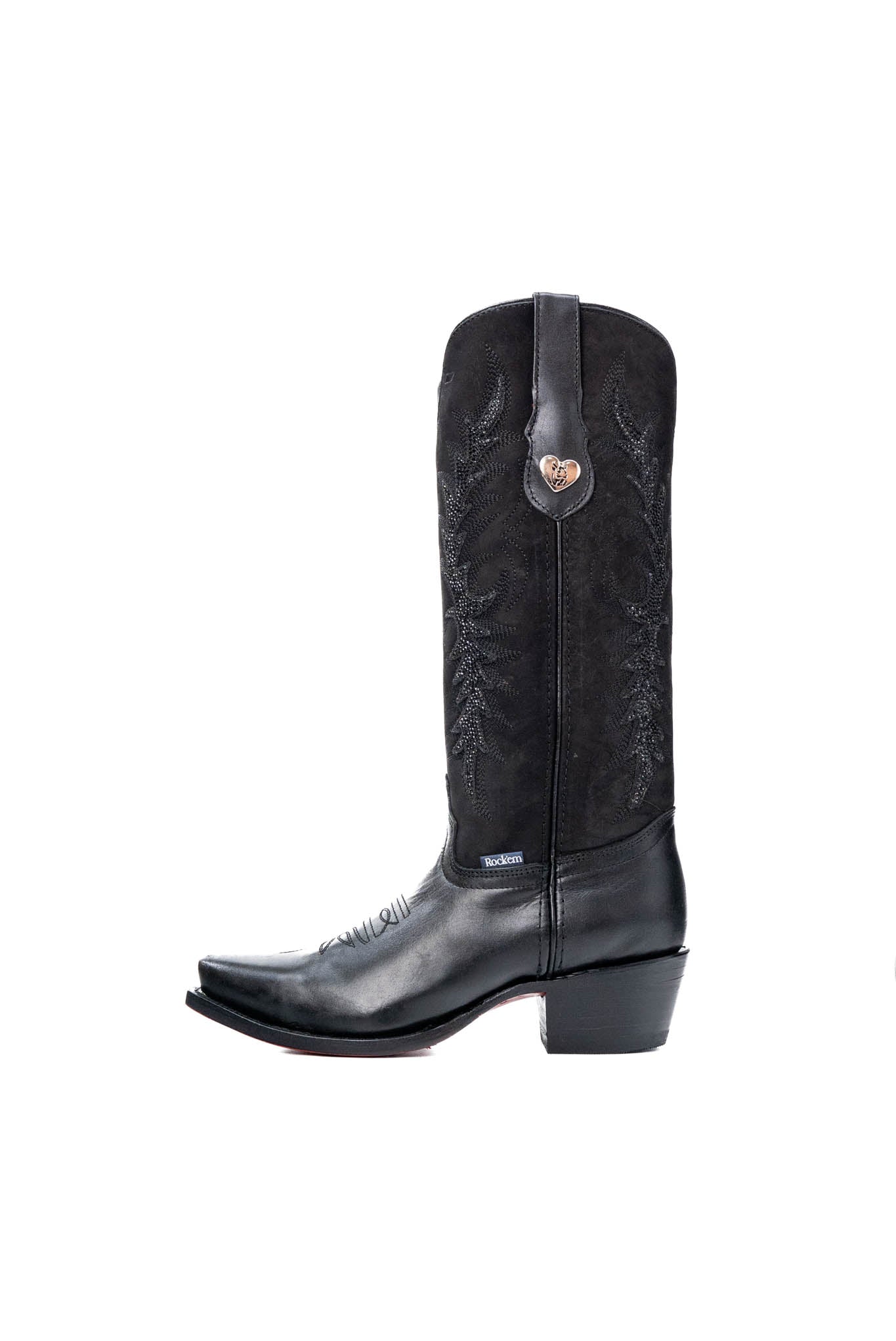 Marisol Midi Red Bottom Snip Toe Cowgirl Boot
