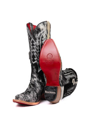 Charlotte Cowhide Red Bottom Snip Toe Cowgirl Boot Size 10 Box VW73