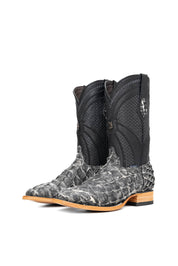 Jones Exotic Pirarucu Square Toe Cowboy Boot
