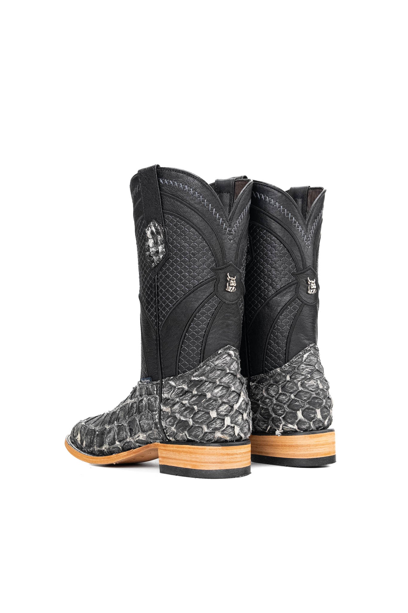 Jones Exotic Pirarucu Square Toe Cowboy Boot