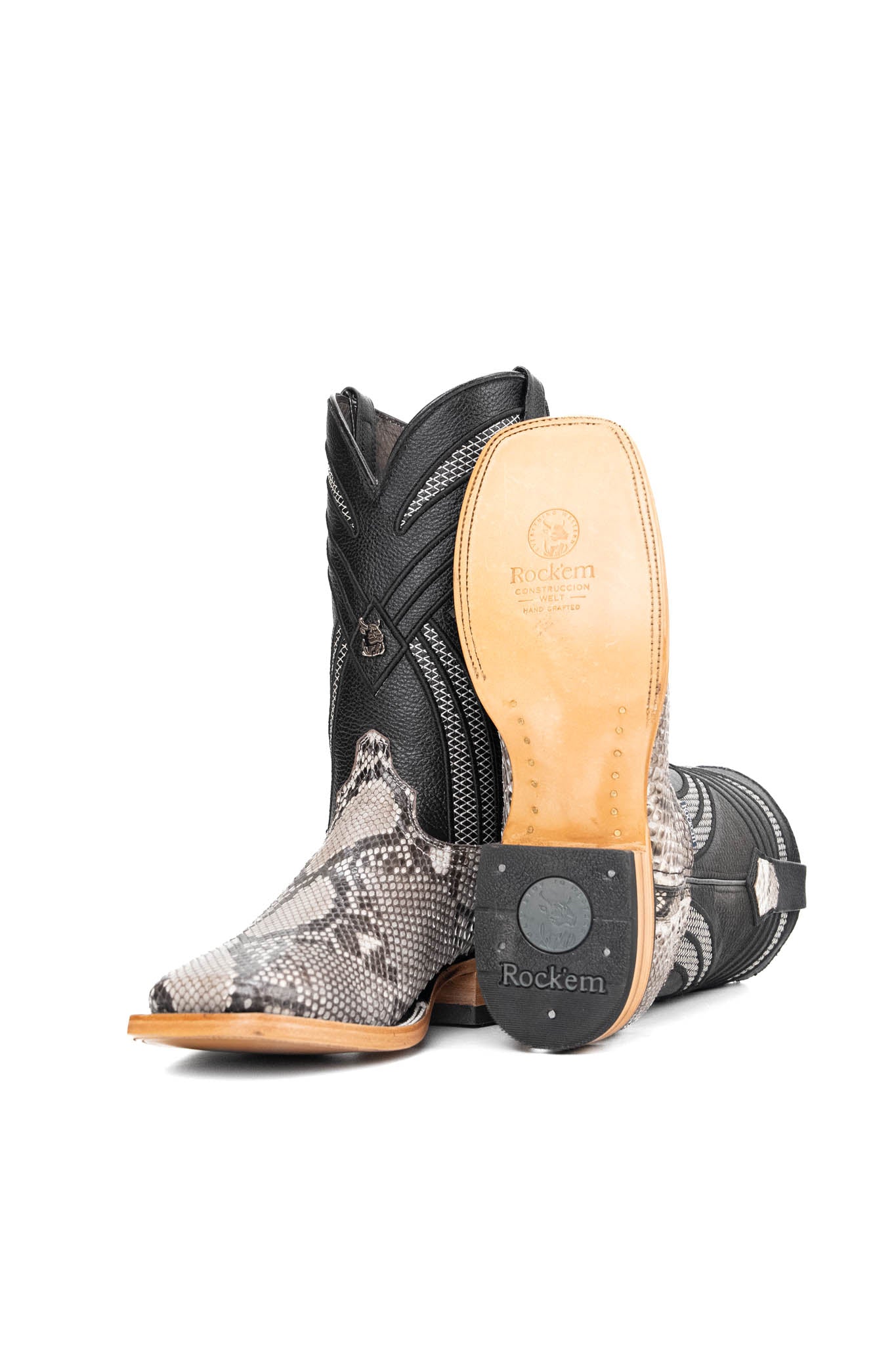 Monroe Python Belly Exotic Square Toe Cowboy Boot