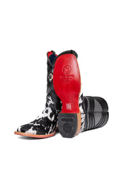 Prescott Cowhide Red Bottom Square Toe Cowboy Boot Size 10 Box TM71