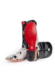Prescott Cowhide Red Bottom Square Toe Cowboy Boot Size 13 Box TM72