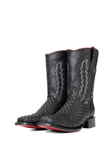 Lawrence Woven Red Bottom Rodeo Cowboy Boot