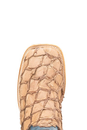 Jones Pirarucu Exotic Square Toe Cowboy Boot