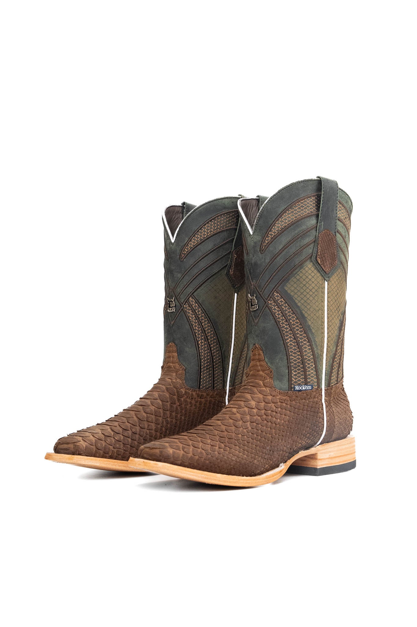 Monroe Python Exotic Square Toe Cowboy Boot