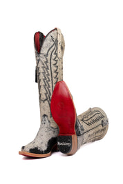 Charlotte Tall Red Bottom Cowhide Snip Toe Cowgirl Boot Size 6.5 Box VW9