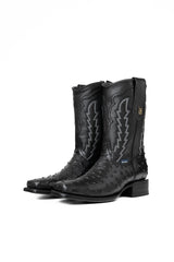 Ostrich Rodeo Zipper Cowboy Boot