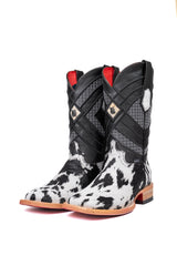 Prescott Cowhide Red Bottom Square Toe Cowboy Boot Size 7 Box TM9