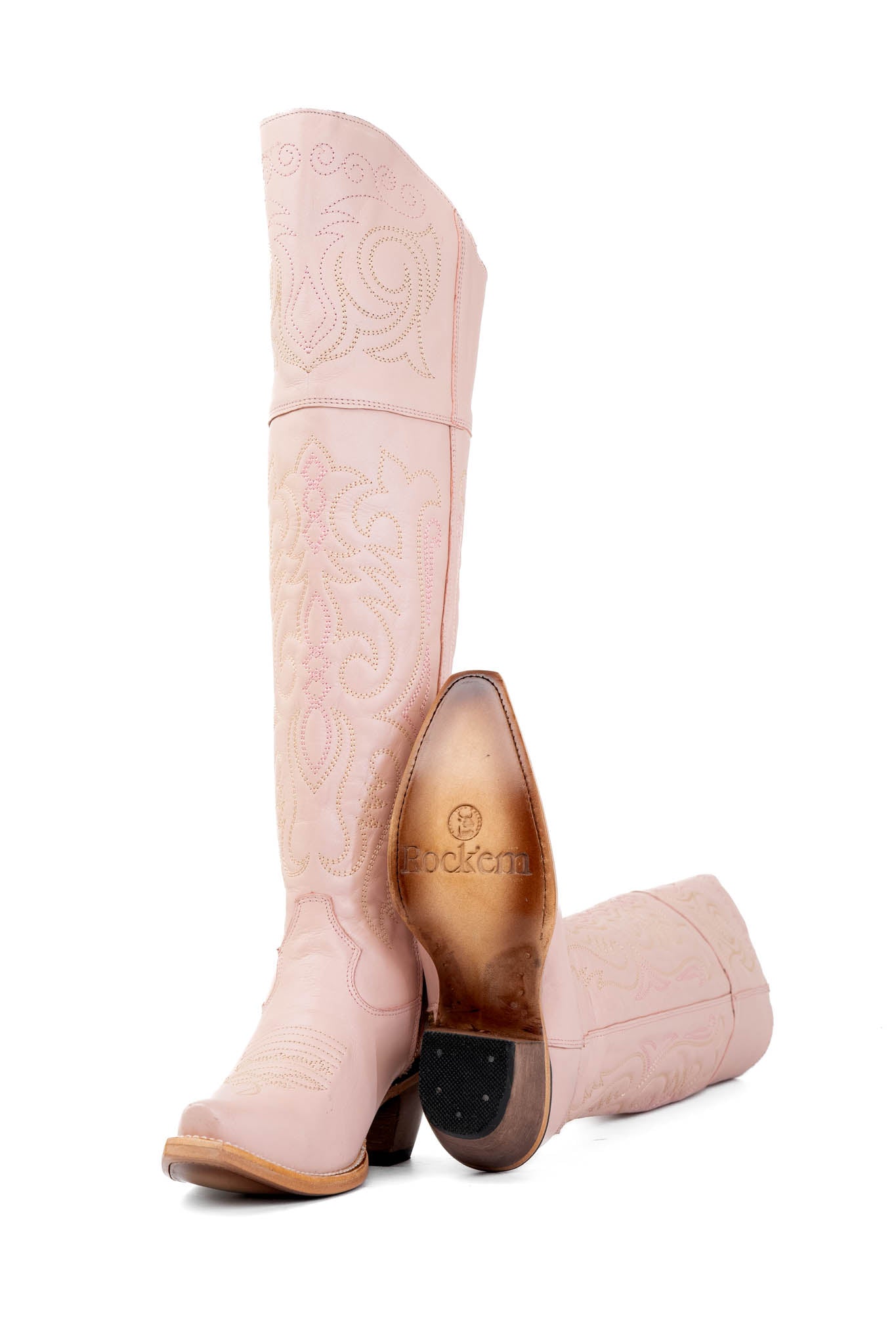 Amour Knee High Snip Toe Cowgirl Boot