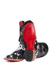 Prescott Cowhide Red Bottom Square Toe Cowboy Boot Size 7 Box TM10