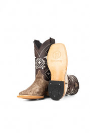 Men's Cowhide Square Toe Cowboy Boot Size 6 Box NM1