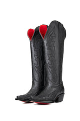 Jenny Tall Red Bottom Wide Calf Snip Toe Cowgirl Boot