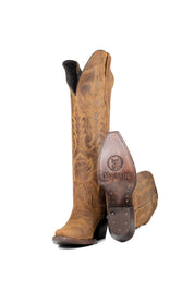 Kaylee Tall Wide Calf Friendly Snip Toe Cowgirl Boot