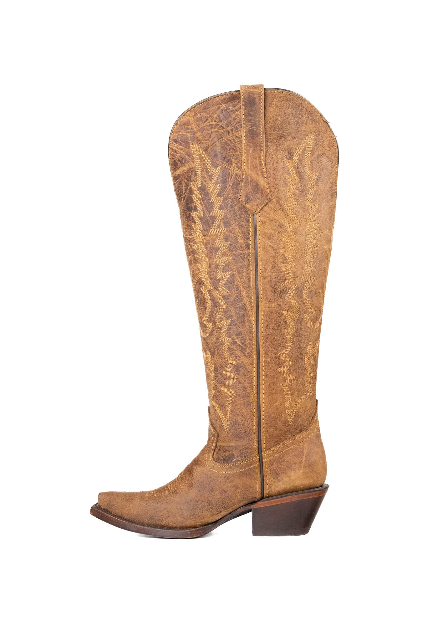 Kaylee Tall Wide Calf Friendly Snip Toe Cowgirl Boot