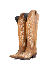 Jenny Tall Wide Calf Snip Toe Cowgirl Boot