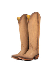 Presley Matte Python Tall Wide Calf Snip Toe Cowgirl Boot