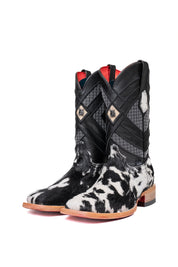 Prescott Cowhide Red Bottom Square Toe Cowboy Boot Size 7 Box TM14