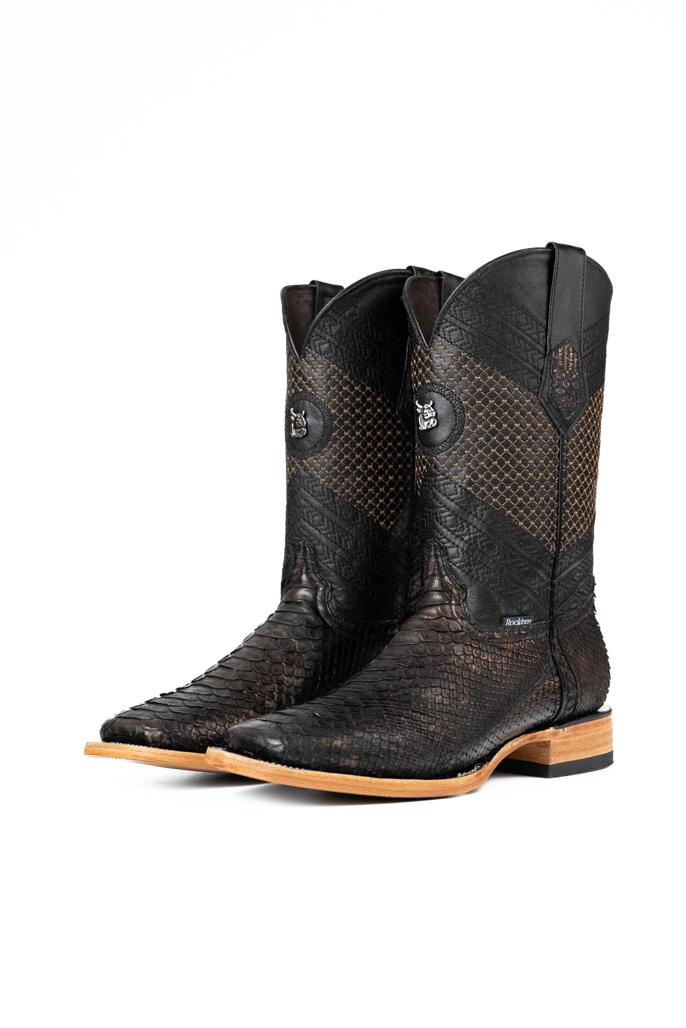 Andersen Python Exotic Square Toe Cowboy Boot