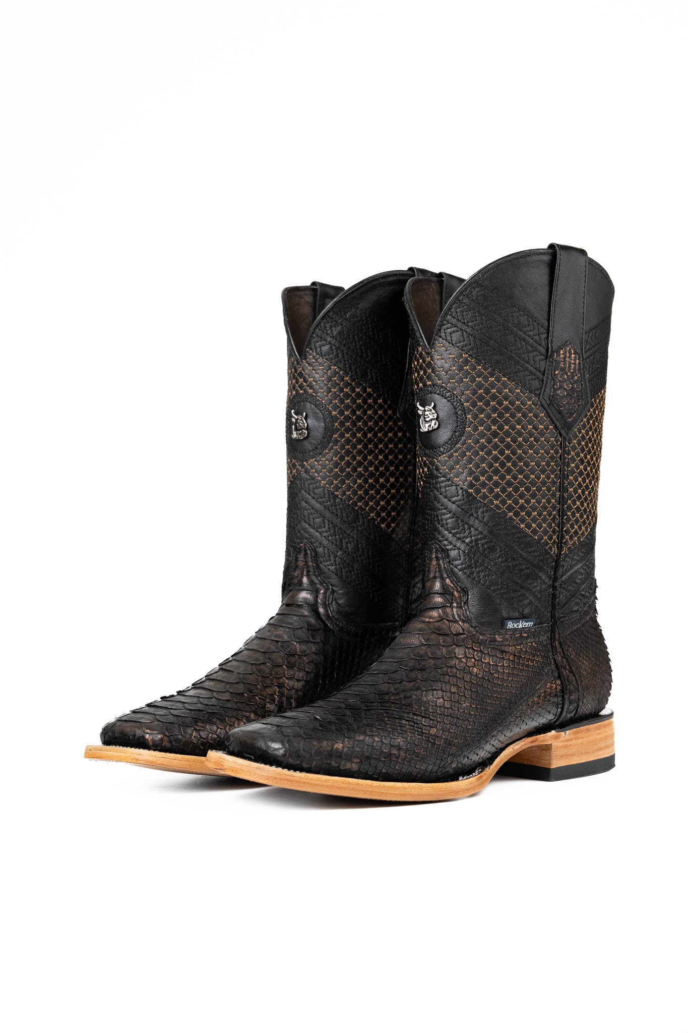 Andersen Python Exotic Square Toe Cowboy Boot
