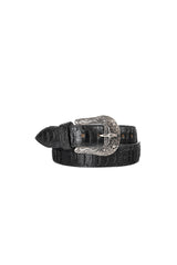 Python Longhorn X Buckle Cowboy Belt