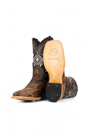 Men's Cowhide Square Toe Cowboy Boot Size 9 Box NM16